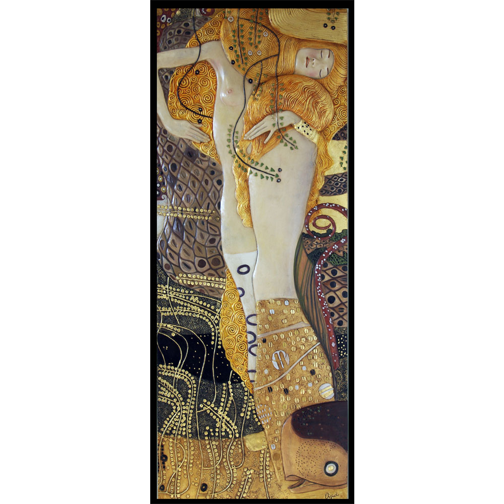Painting "Water Snakes II" by Gustav Klimt
